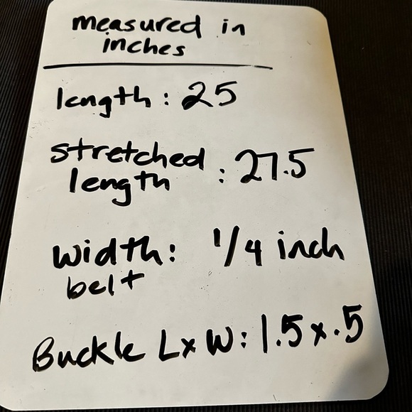 Vintage Skinny Gold Stretch Belt with T Buckle - Picture 3 of 3